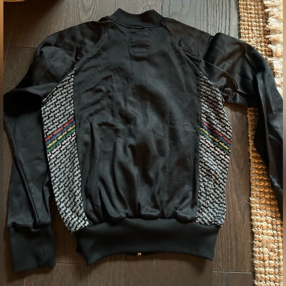 Adidas bomber style sweater with multicolour logo detail - Picture 2 of 2